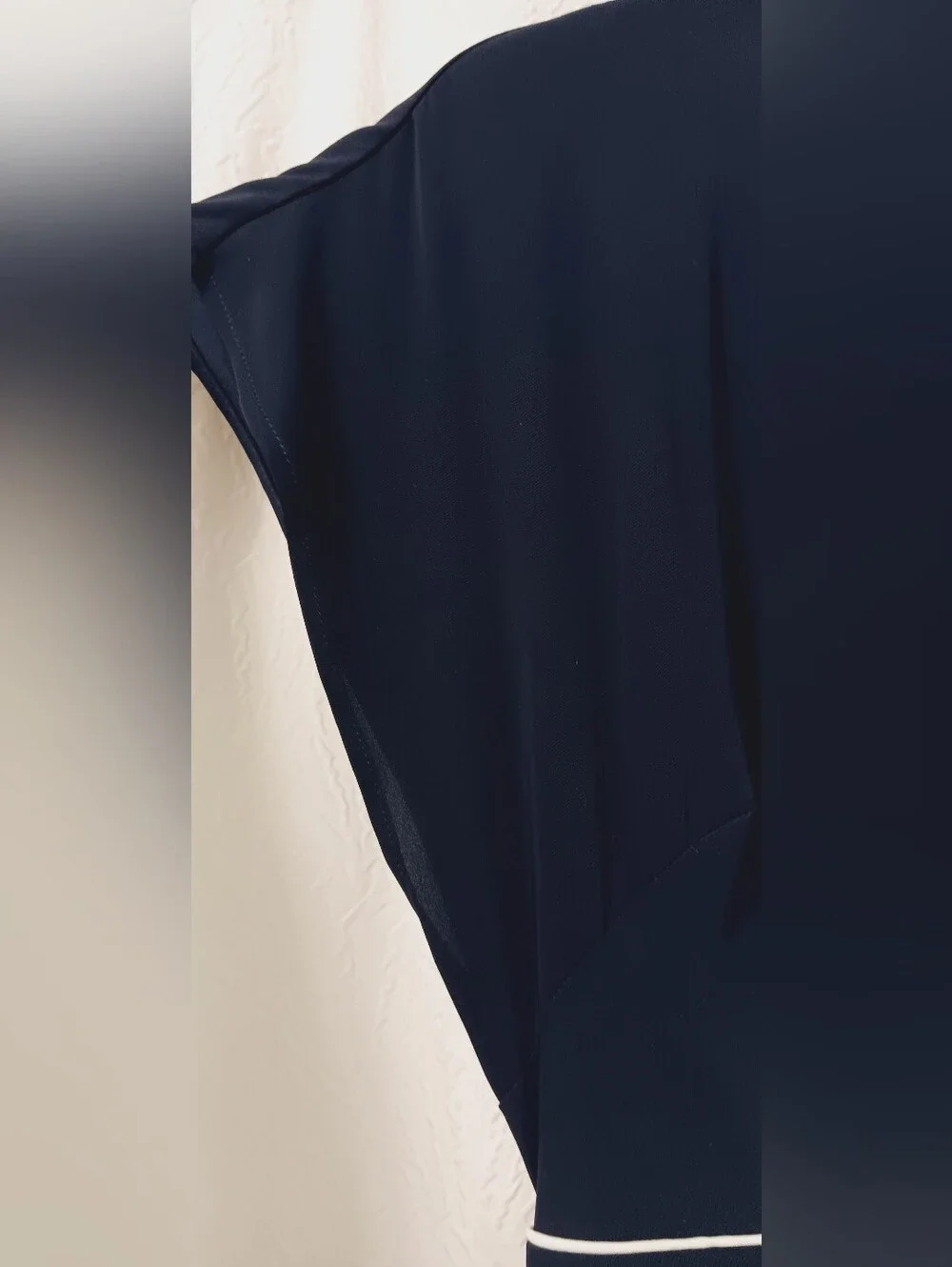 HOBBS Viola Navy And Ivory Dress Size 6 - Picture 5 of 15